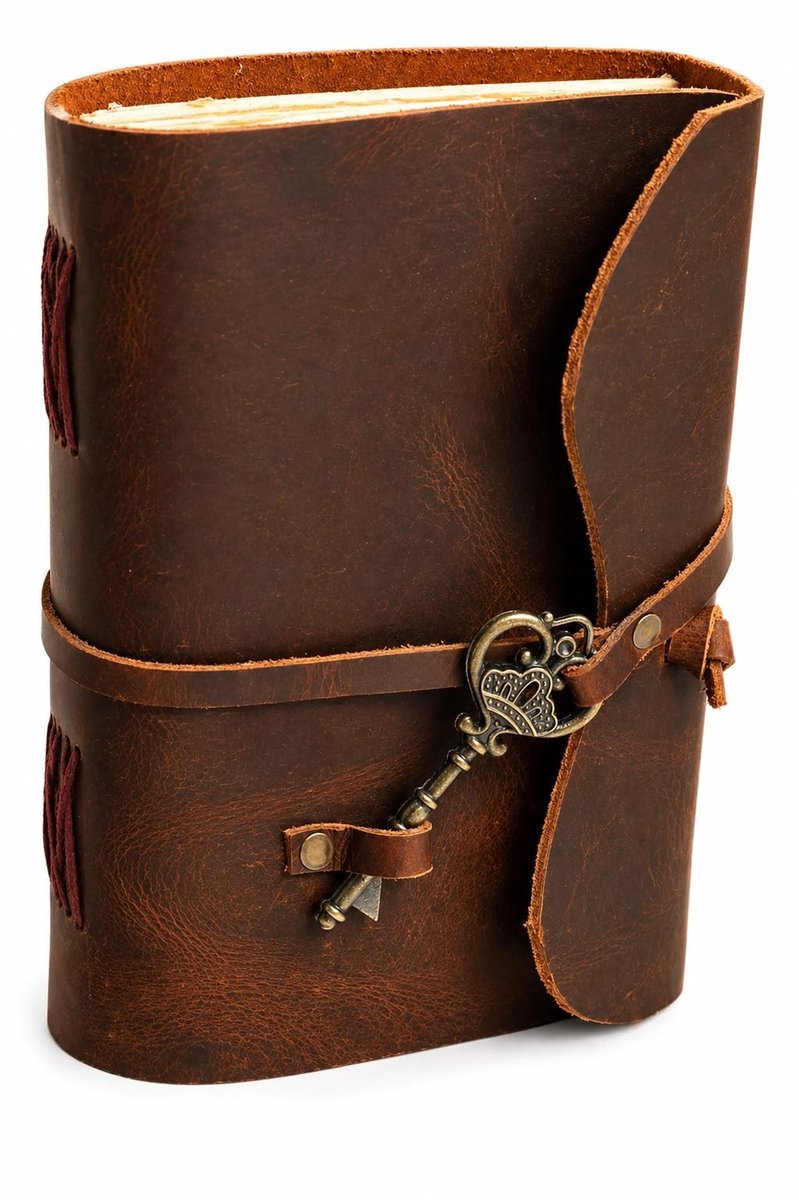 Omgoods - Vintage Handmade Leder Notitieboek voor Schrijven