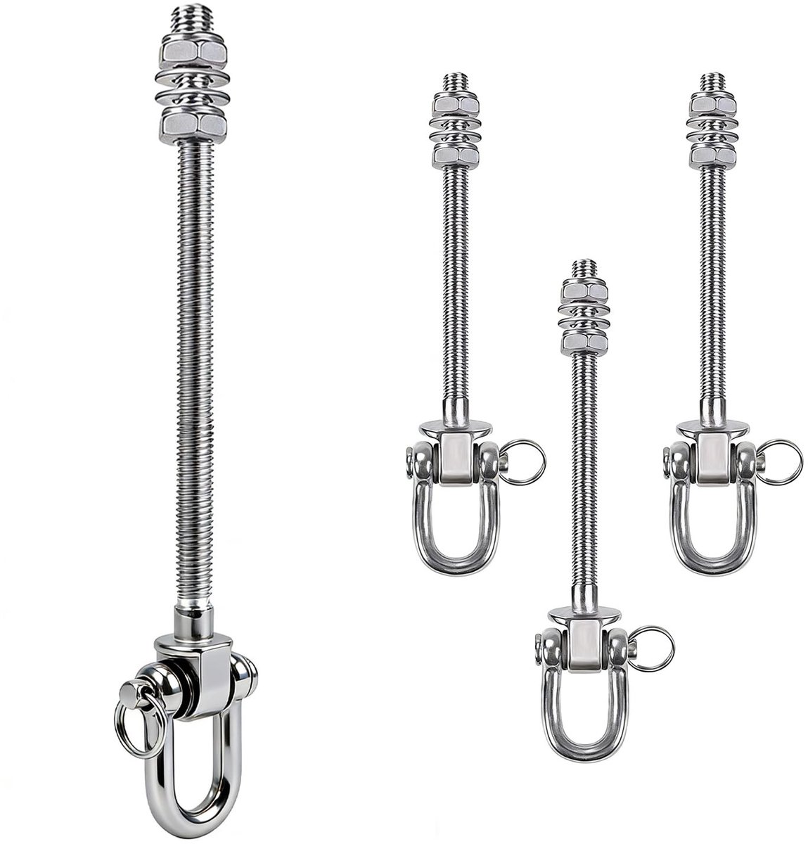 Omgoods - Schommelhaken met Lagers - Set van 4, Draagkracht 680kg
