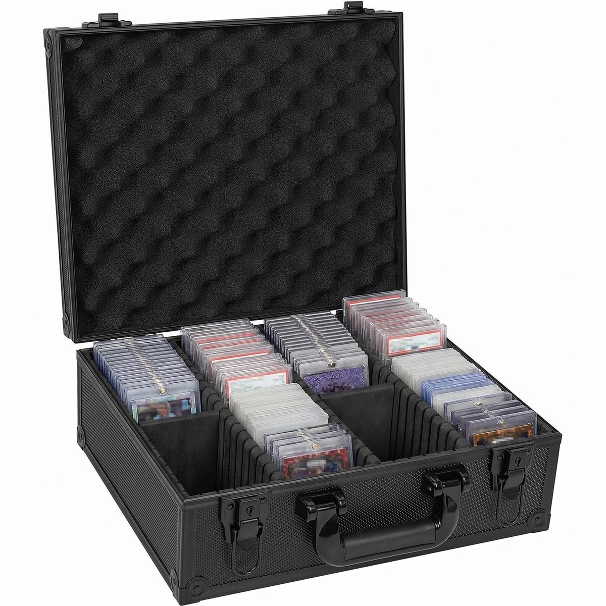 Omgoods - Opbergdoos voor Toploaders met 7 Compartimenten, Geschikt voor 600+ Kaarten