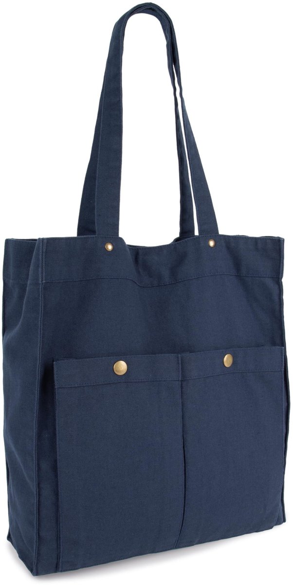 Omgoods - Vintage Katoenen Schoudertas voor Dames met Magnetische Sluiting