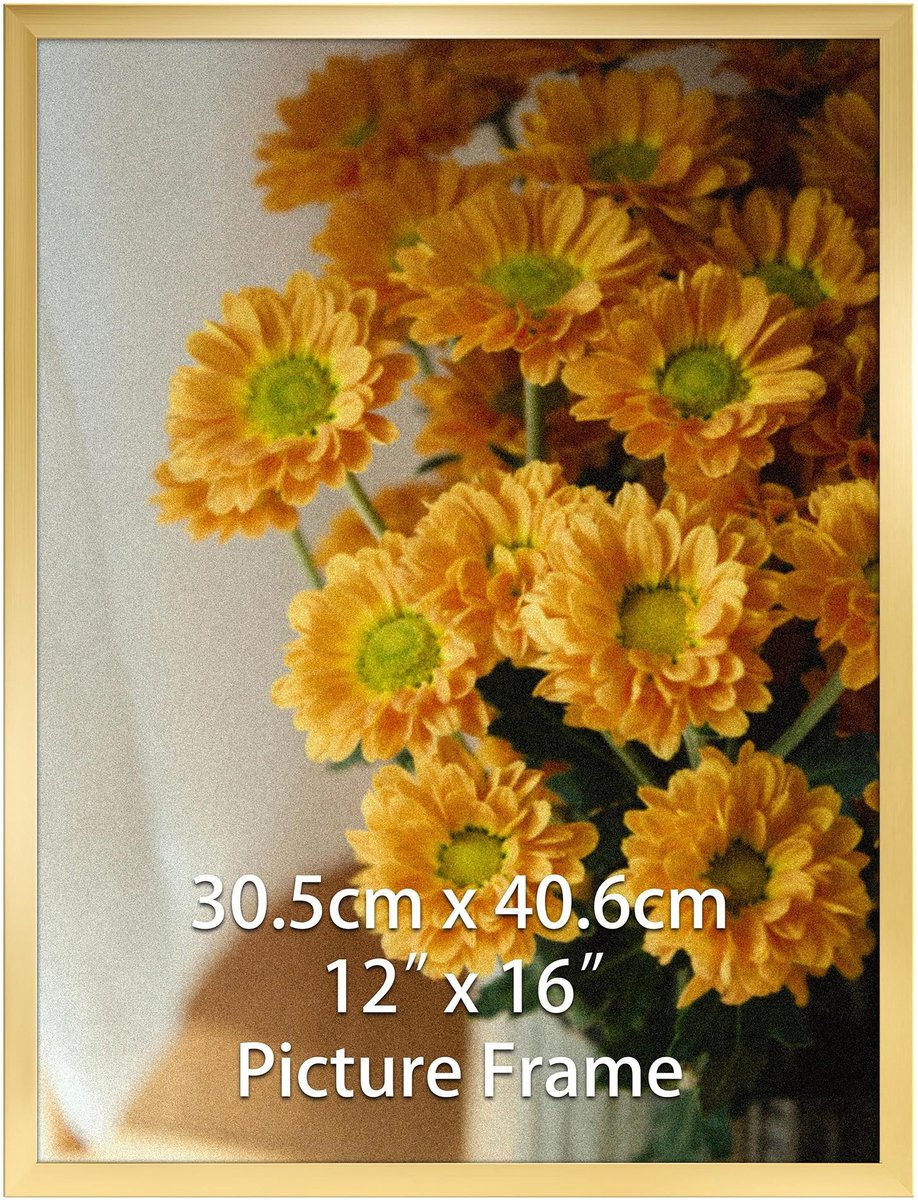 Omgoods - Fotolijst 30x40 cm Goud PVC - Staand en Hangend