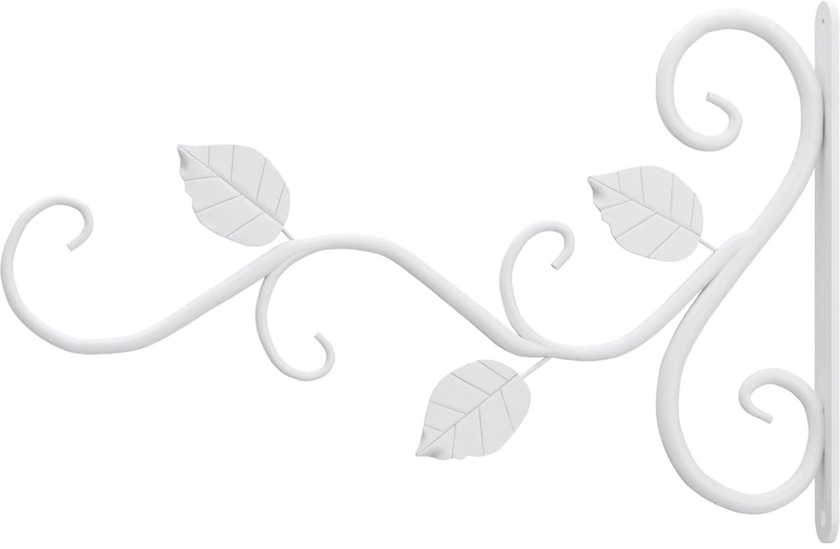 Omgoods - Wandplantenhaak met Bladontwerp voor Binnen en Buiten, 20 x 5 x 31 cm