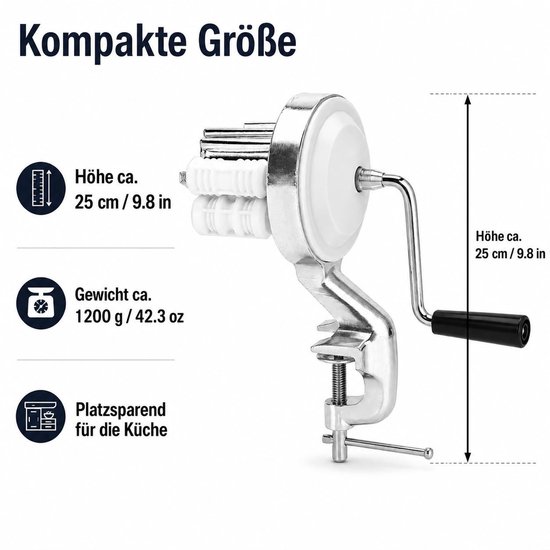 Omgoods - Handmatige Macaroni Maker van Roestvrij Staal voor Thuisgebruik — afbeelding 4