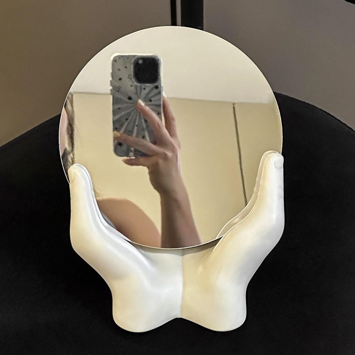 Omgoods - Handsculptuur met Spiegel en Sleuteldienblad