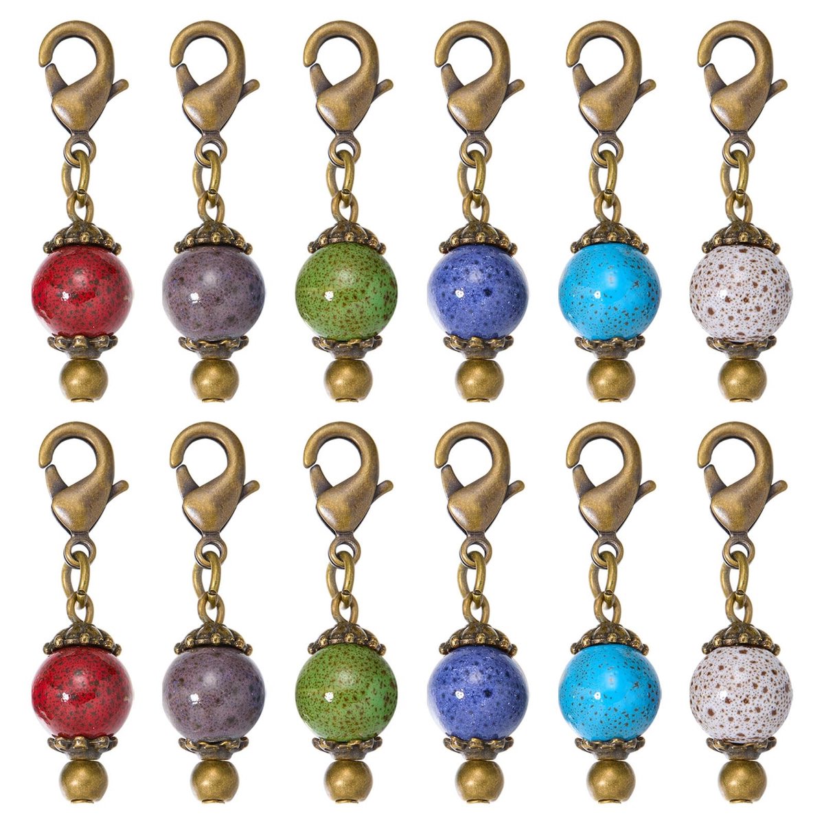 Omgoods - Set van 12 Vintage Dagboek Bedels voor Sieraden Maken