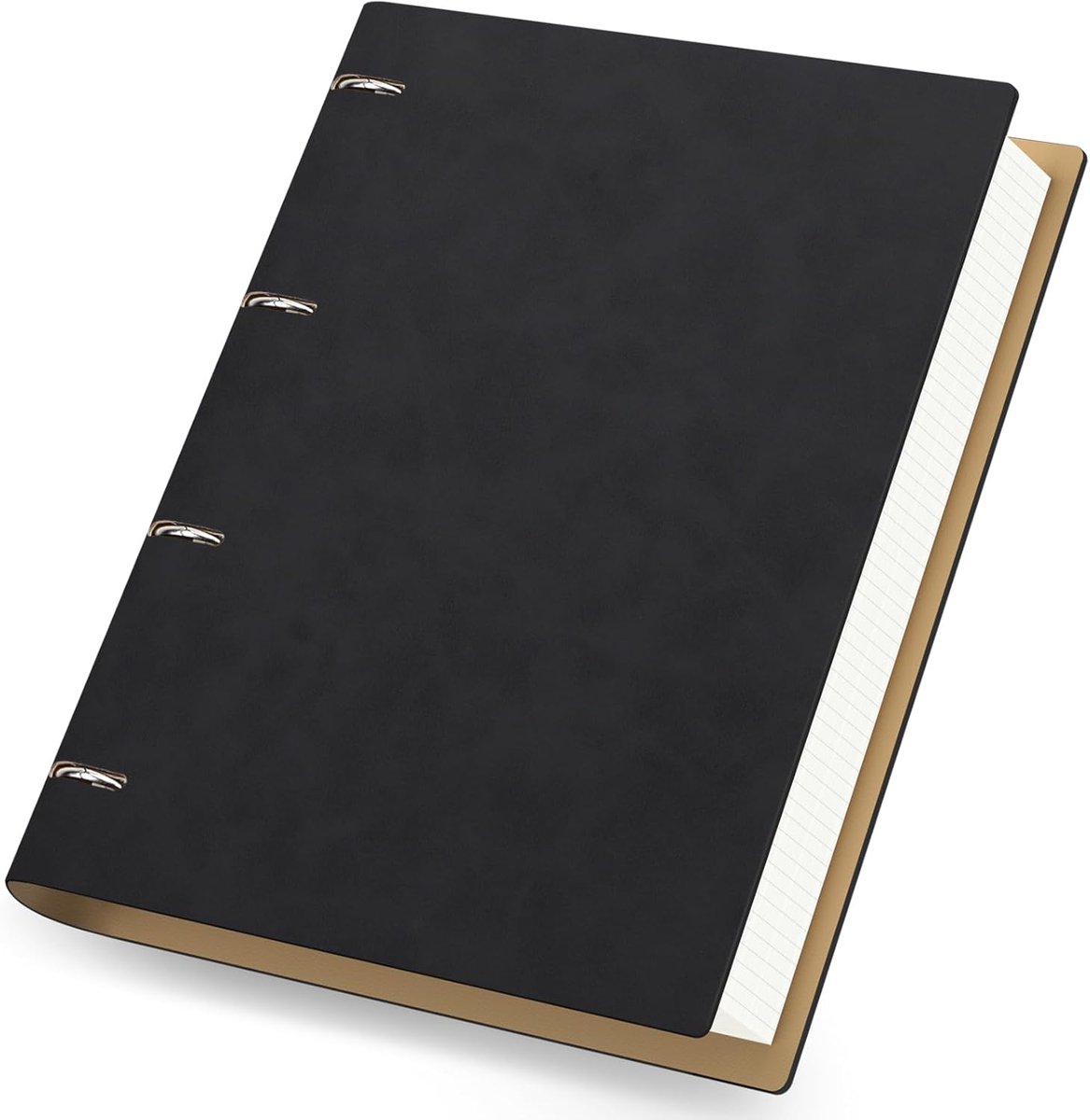 Yarotm Notebook A4 Vierkant - Navulbaar Notitieblok leer PU 21.5x28cm - 100GSM Notitieboek A4 Vierkant 5mm - ShopVlot