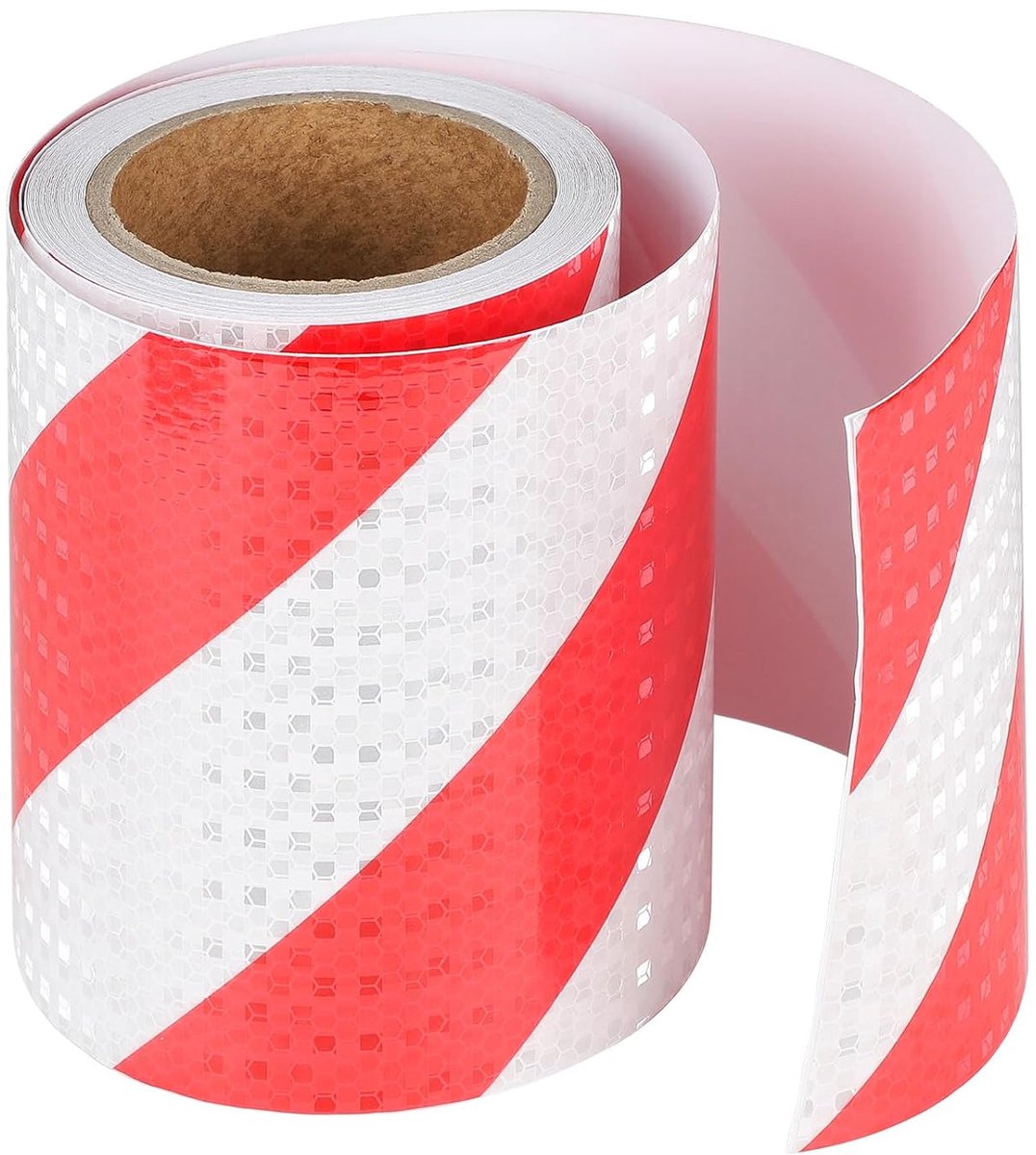 SnelShoppen - Reflecterende Tape Zelfklevend Veiligheidswaarschuwing Waterdicht Reflecterende Band Rood Wit voor Nachtfietsen Veiligheidsherinnering 1