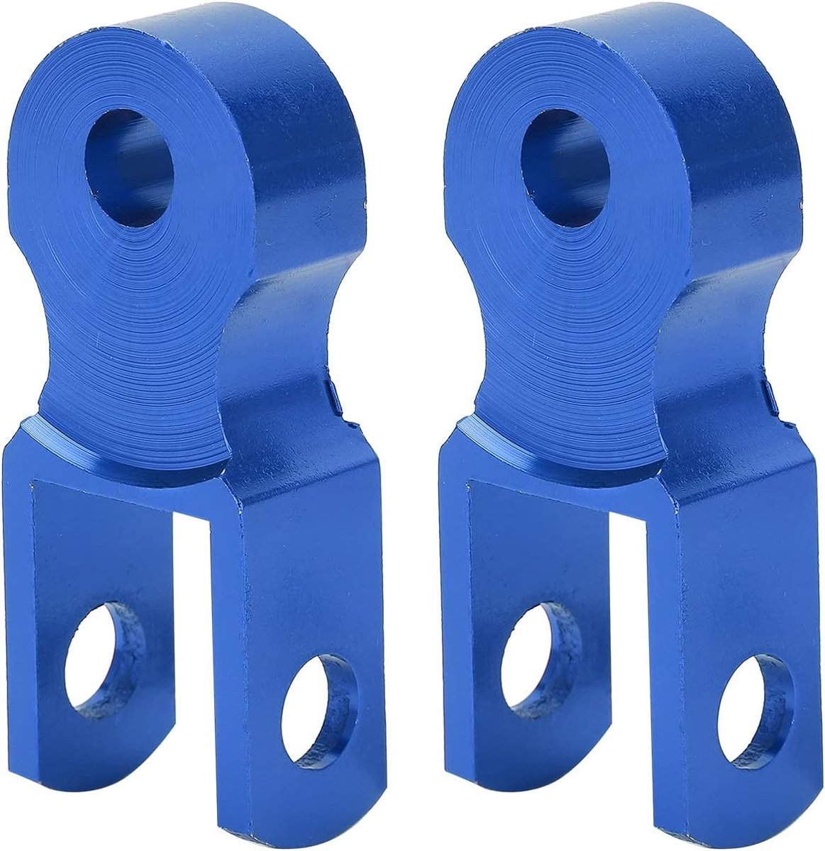 SnelShoppen - 2Pcs Schokdemper Riser M10 Achter Schokdemper Hoogte Verhoger Aluminium Extender Blauw voor Motorfiets