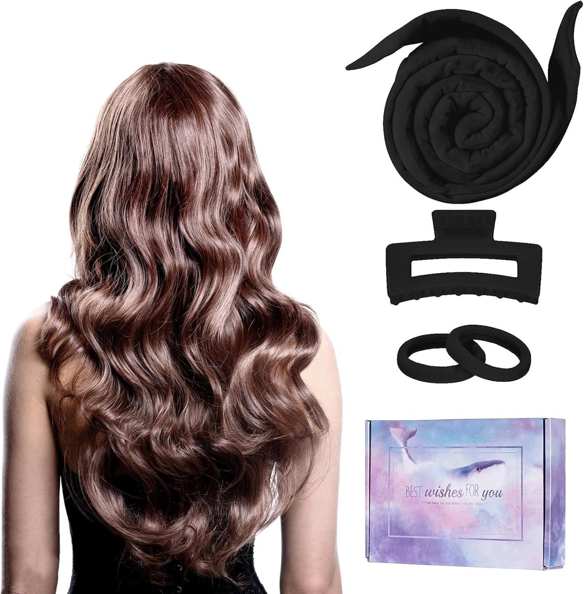 Curlers - Heatless Krulset - Zacht Polyester - Voor Lang en Middellang Haar - ShopVlot