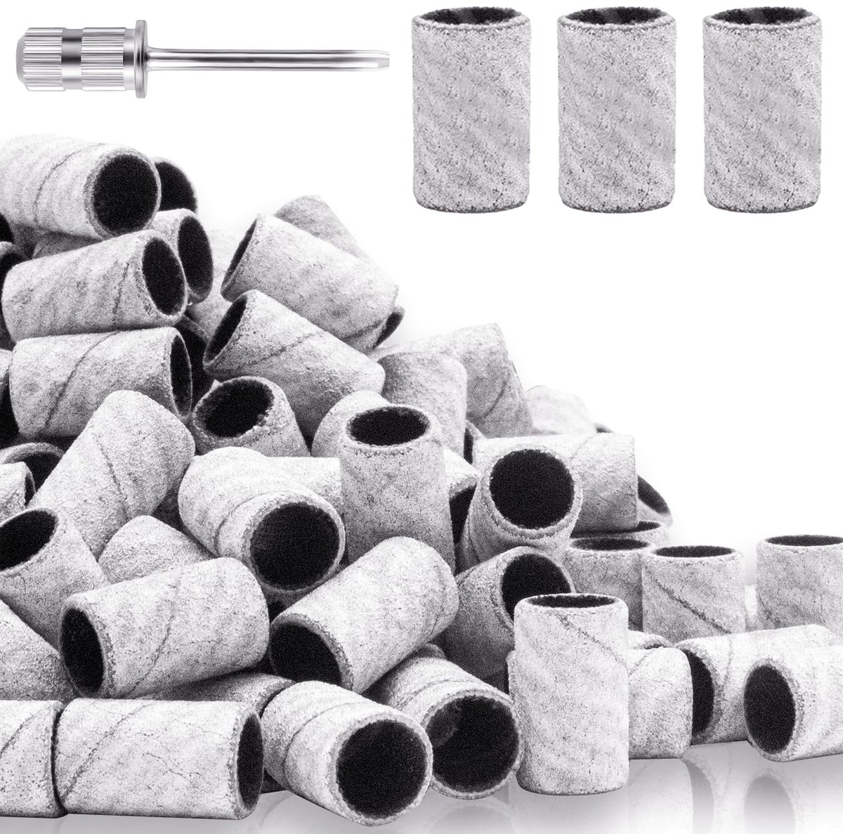 Thijox - 240 Grit Nagel Schuurbandjes - 100 Stuks Fijne Korrelige Schuurbandjes voor Nagelboor 2.35 MM - Perfect voor Manicure en Pedicure