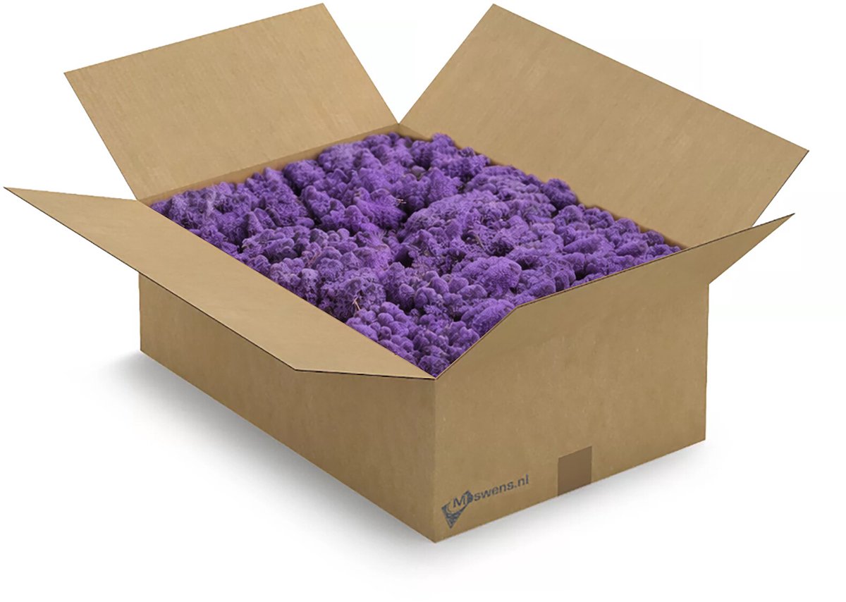 Moswens Rendiermos - 3 KG - Doos XL - 0,40 m² - Purpura