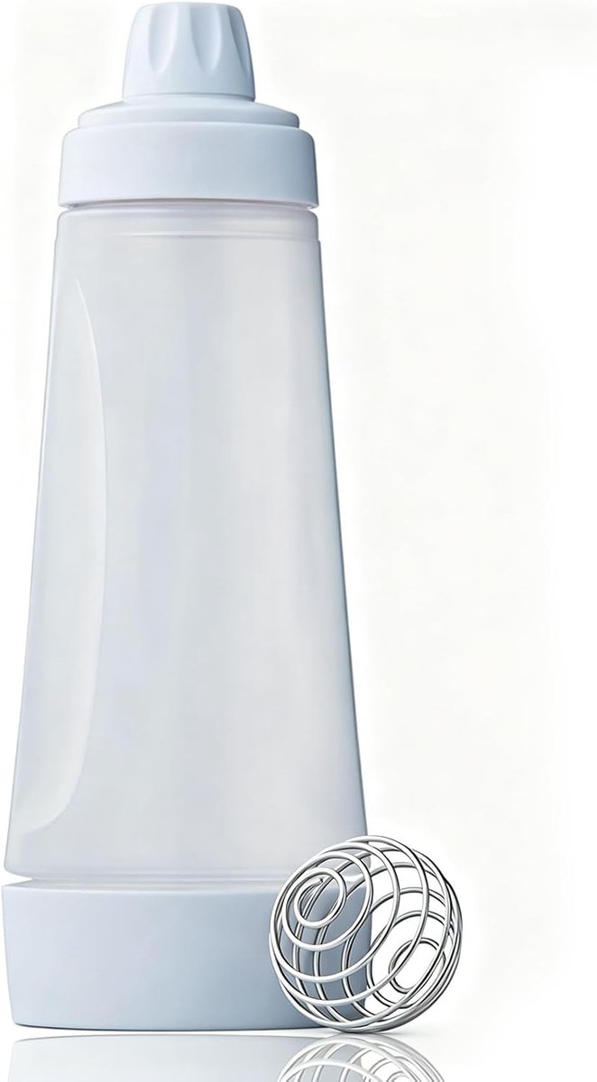Deegportioneerder - Deegdispenser Pannenkoeken - Beslag Maken - Met BlenderBall Garde - 1000 ml - Wit