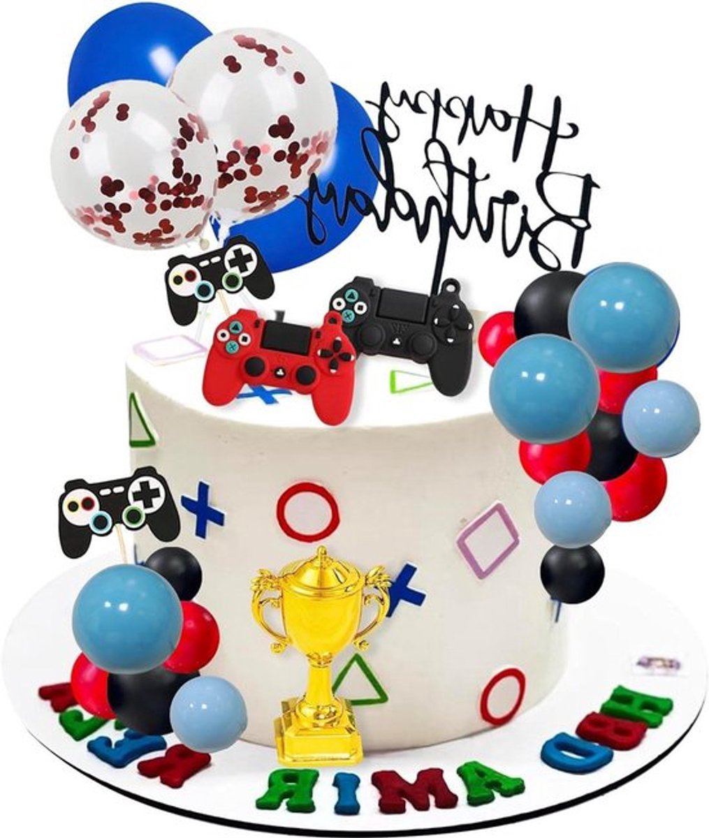 Cake toppers Game Boy thema - 32 stukken