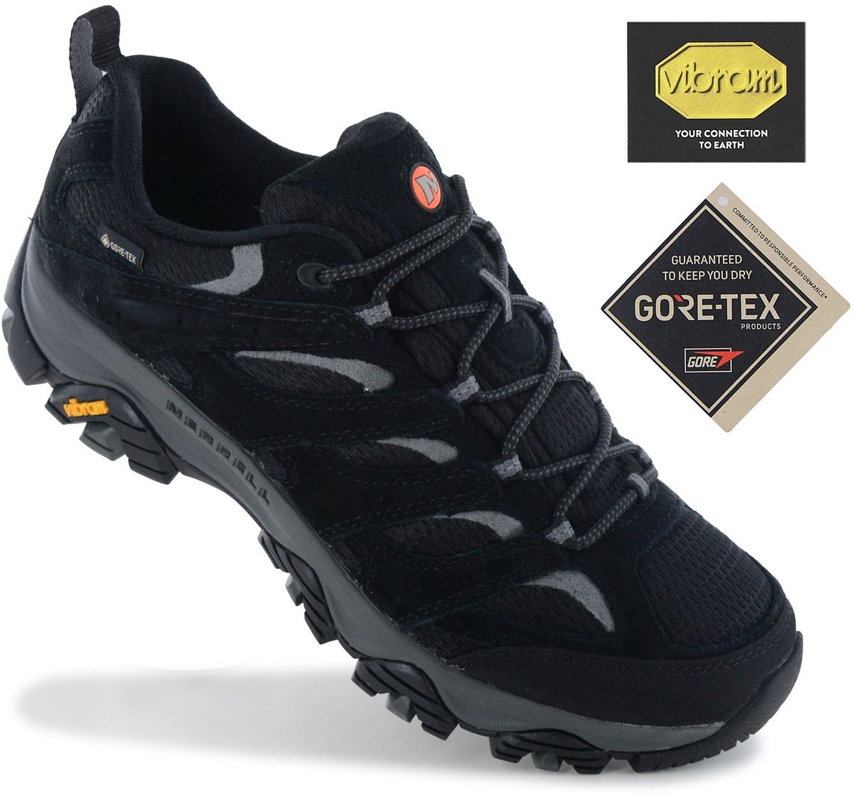Merrell Moab 3 GTX GORE-TEX - Heren Wandelschoenen Trekking Schoenen Zwart J036253 , Maat: EU 49 UK 13