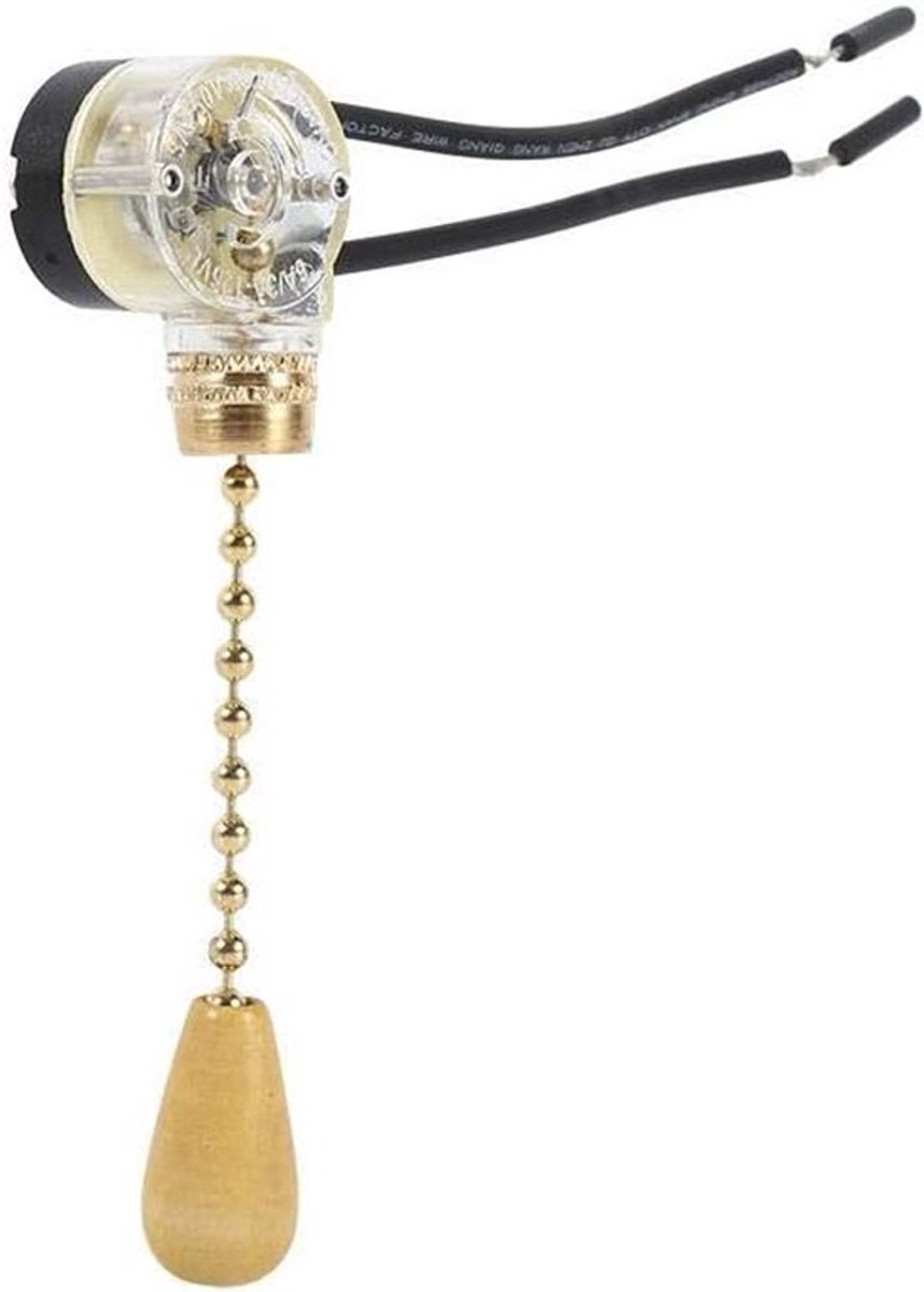 Vt products - Universele Trekschakelaar Set - Retro Gouden Ketting - Verlichting