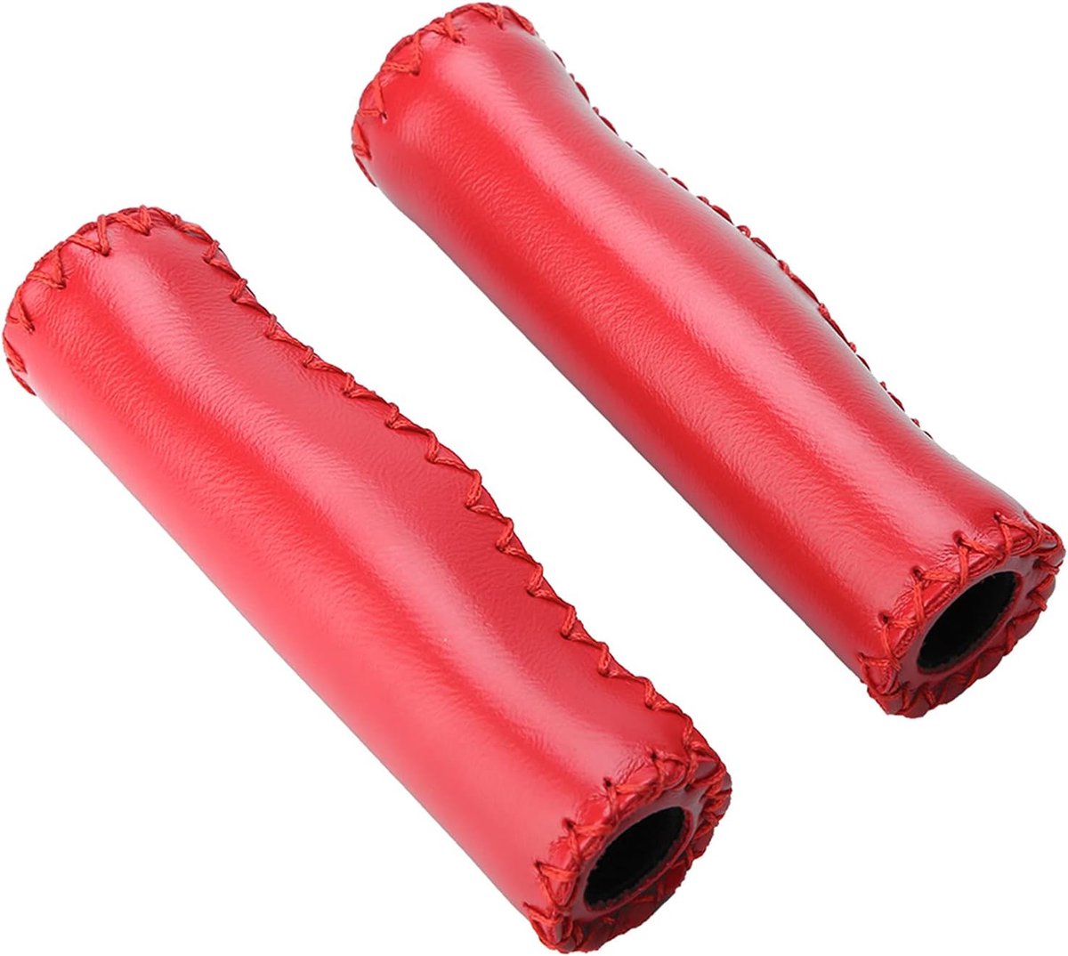 Fietsstuurgrepen - Zachte handvatten - Comfortabel fietsen - Stofdicht ontwerp - 13 cm lengte - Zwart met rood