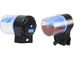 Automatische Visvoeder - Voederautomaat Aquarium - Vissen Voeren - Instelbare Timer - 12.5x10.5x8 cm - Blauw