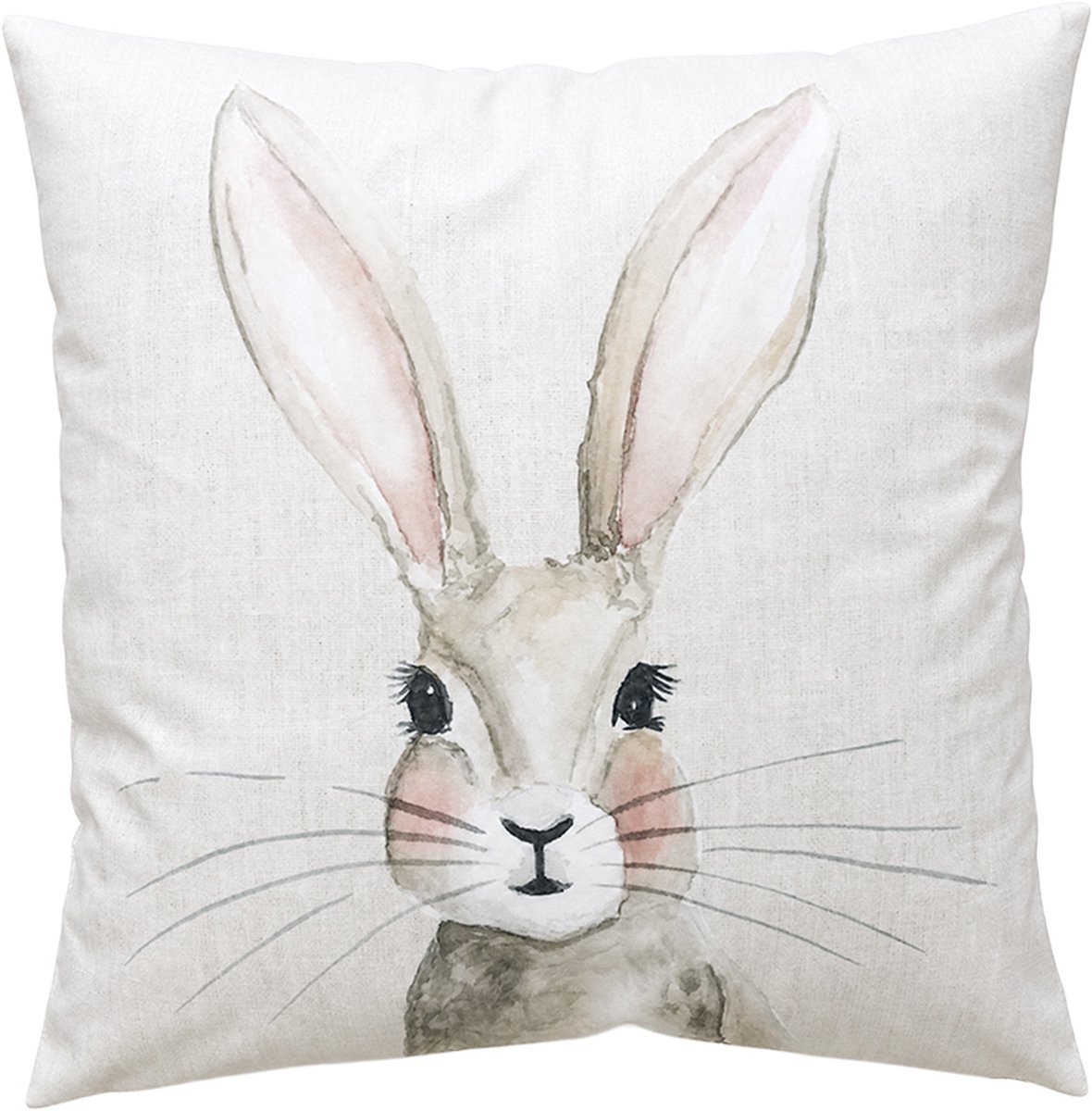 Clayre & Eef Sierkussen Beige Polyester Konijn