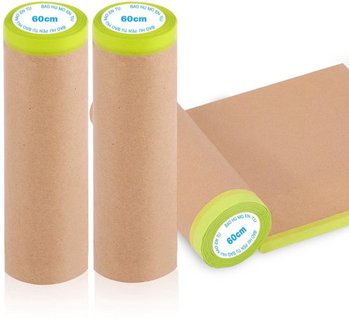 NTHProducts - Verfbedekking - Zelfklevende schilderstape - 2-in-1 multifunctioneel