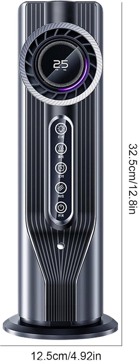 Draagbare Airco - Persoonlijke Koeler - Persoonlijke Verkoeling - Zes Snelheden - 325 cm Hoog - Wit — afbeelding 8