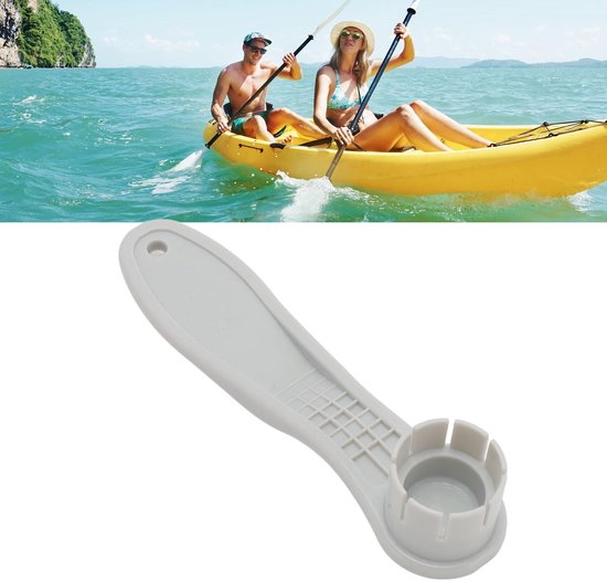 Ventielsleutel Lucht - Paddle Board Gereedschap - Watersport Accessoire - Ergonomisch Lichtgewicht - 20 x 5 x 5 cm - Grijs — afbeelding 2