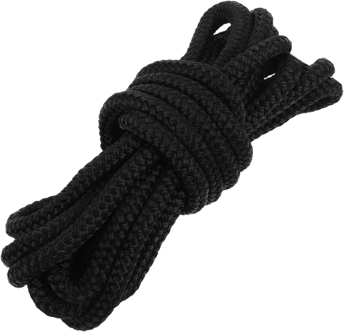 Bootlijnen Touw - Aanmeerlijnen Jacht - Veilig Aanmeren - UV-bestendig Gevlochten Nylon - 480 cm Lengte - Zwart