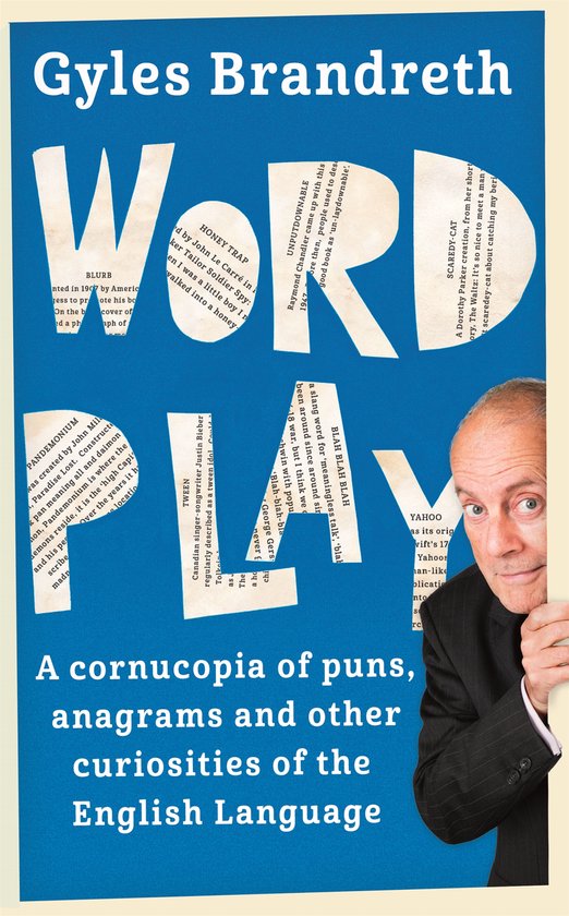 Boek 'Word Play' van Gyles Brandreth met zijn foto op de voorkant. A4 formaat.