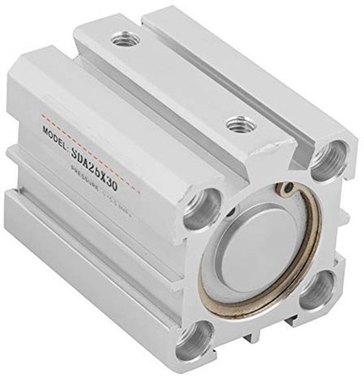 SDA 25x30 luchtcilinder - Compact aluminium, dubbele afdichtingsstructuur