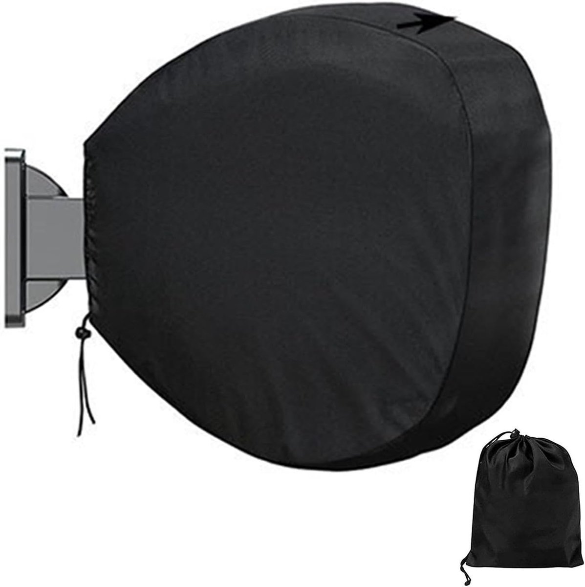 Geïsoleerde Slangafdekking - Slangrol Beschermhoes - Tuingereedschap Opbergen - Waterdicht UV-bestendig - 55 x 55 x 30 cm - Zwart