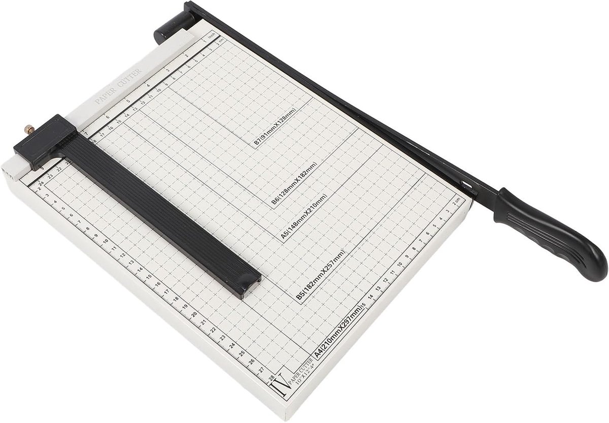 Document Snijder - Papier Snijmachine - Efficiënt Snijden - Nauwkeurige Schaal - A4 Formaat - Wit