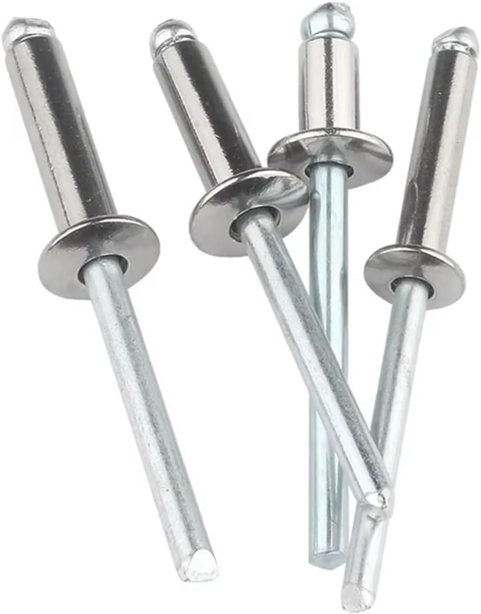 Blinde Klinknagels - Popnagels Roestvrij - Bevestigen Materialen - Sterke Houding - M3.2x5mm 50 Stuks - Zilverkleurig
