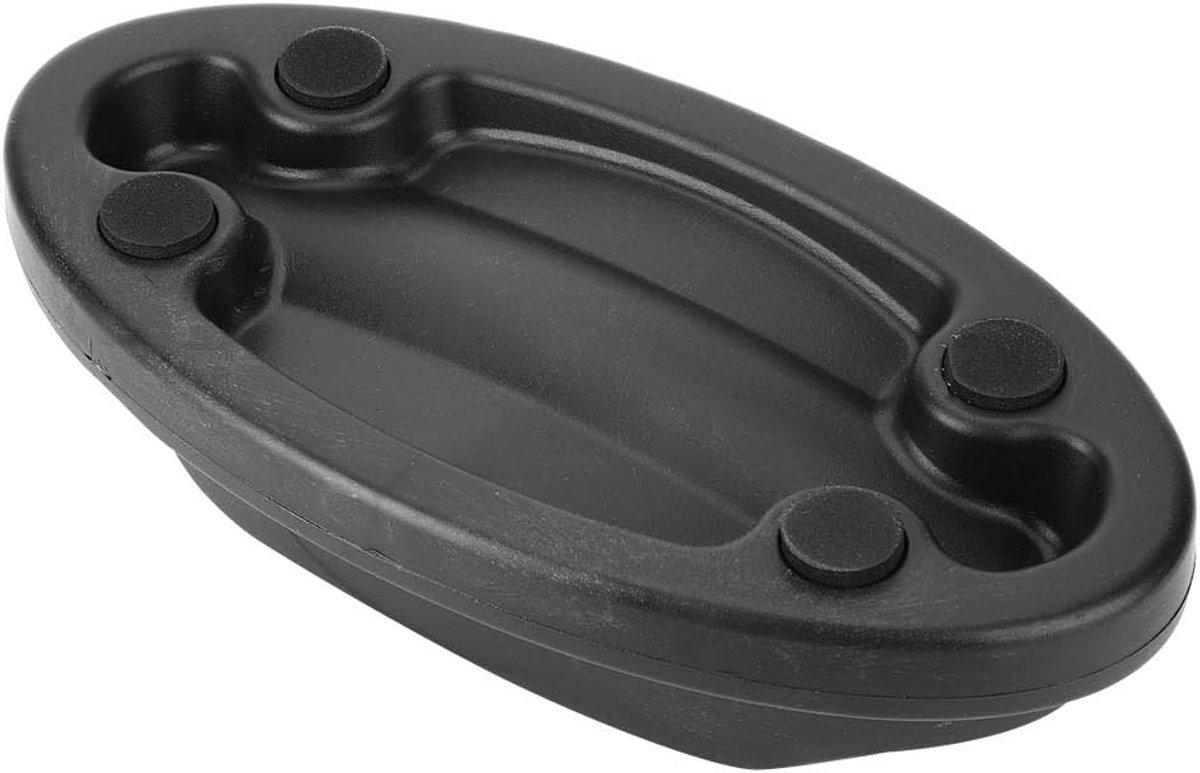 Voorwiel Verhoger - Fietsblok Stabiliteit - Indoor Fietsen - Natuurlijke Rijhouding - 23x12x5.5 cm - Zwart