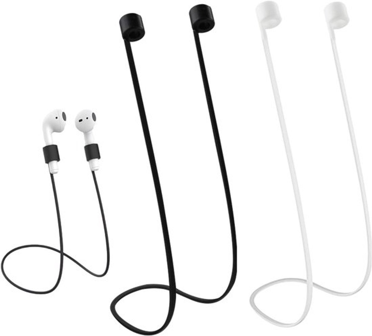 Allecto Plus - Kabel 2 stuks voor Airpods Bevestigingsbanden - Compatibel met