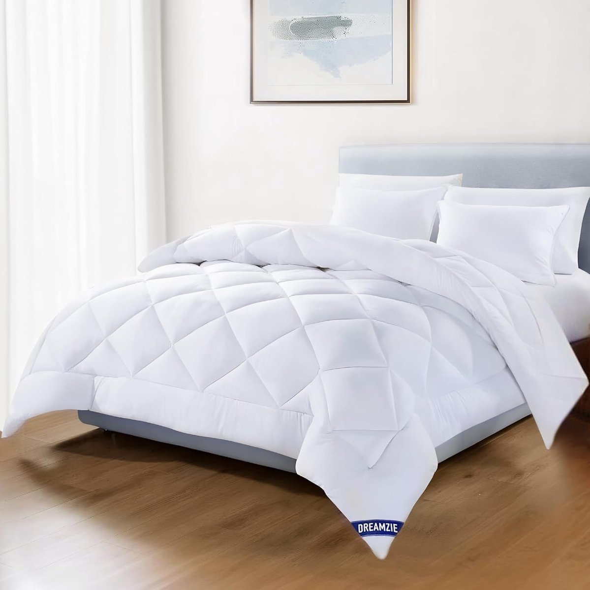 Microvezeldekbed - Vier seizoenen dekbed - Heerlijk slapen - Oeko-Tex gecertificeerd - 200x200 cm - Wit