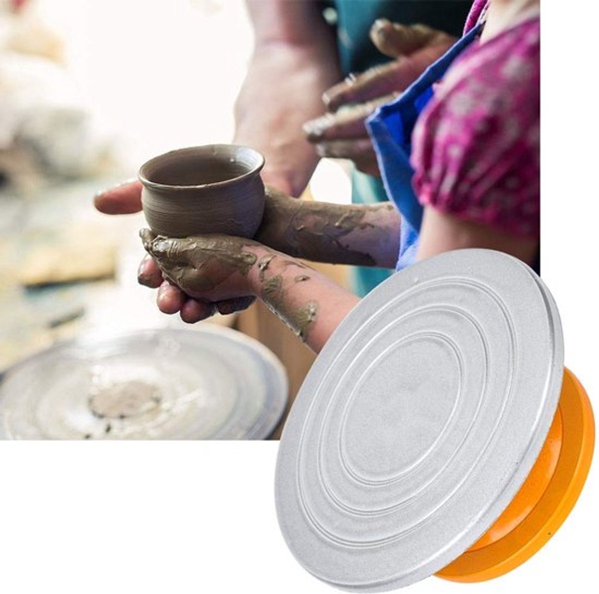 Solidchoice - Dailygoody - Aardewerk Draaitafel - Handmatig Beeldhouwwiel - Stabiel