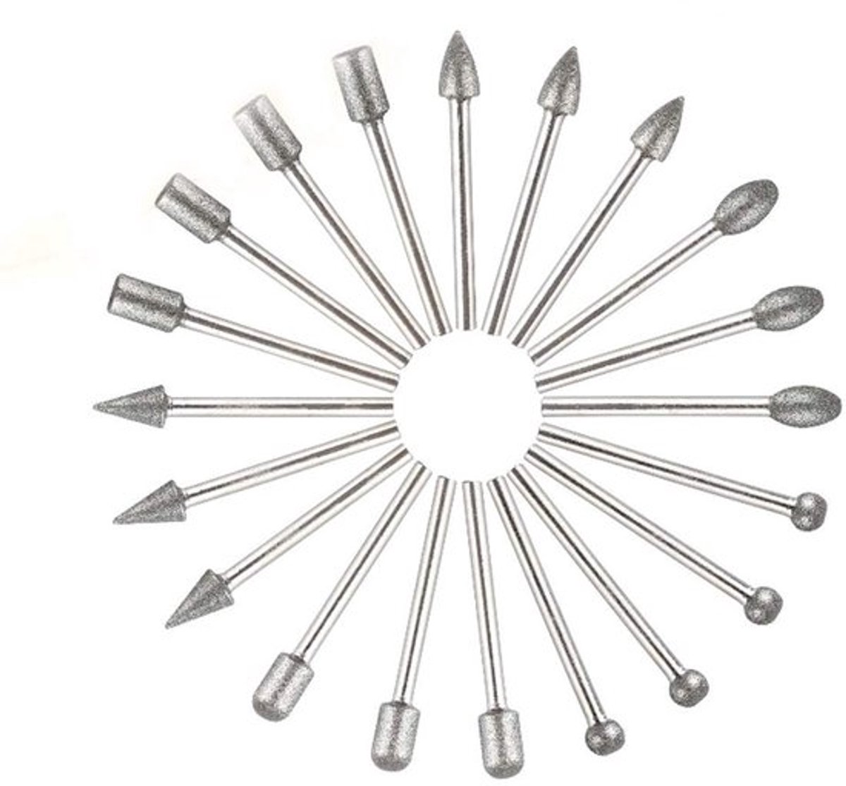 SVGCommerce - Roterende Burr Set 20 Stuks - Hoge Hardheid Staal