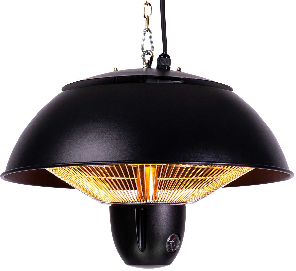 Fornorth Terrasverwarmer Ceiling Heater Original 1500W afstandsbediening, zwart