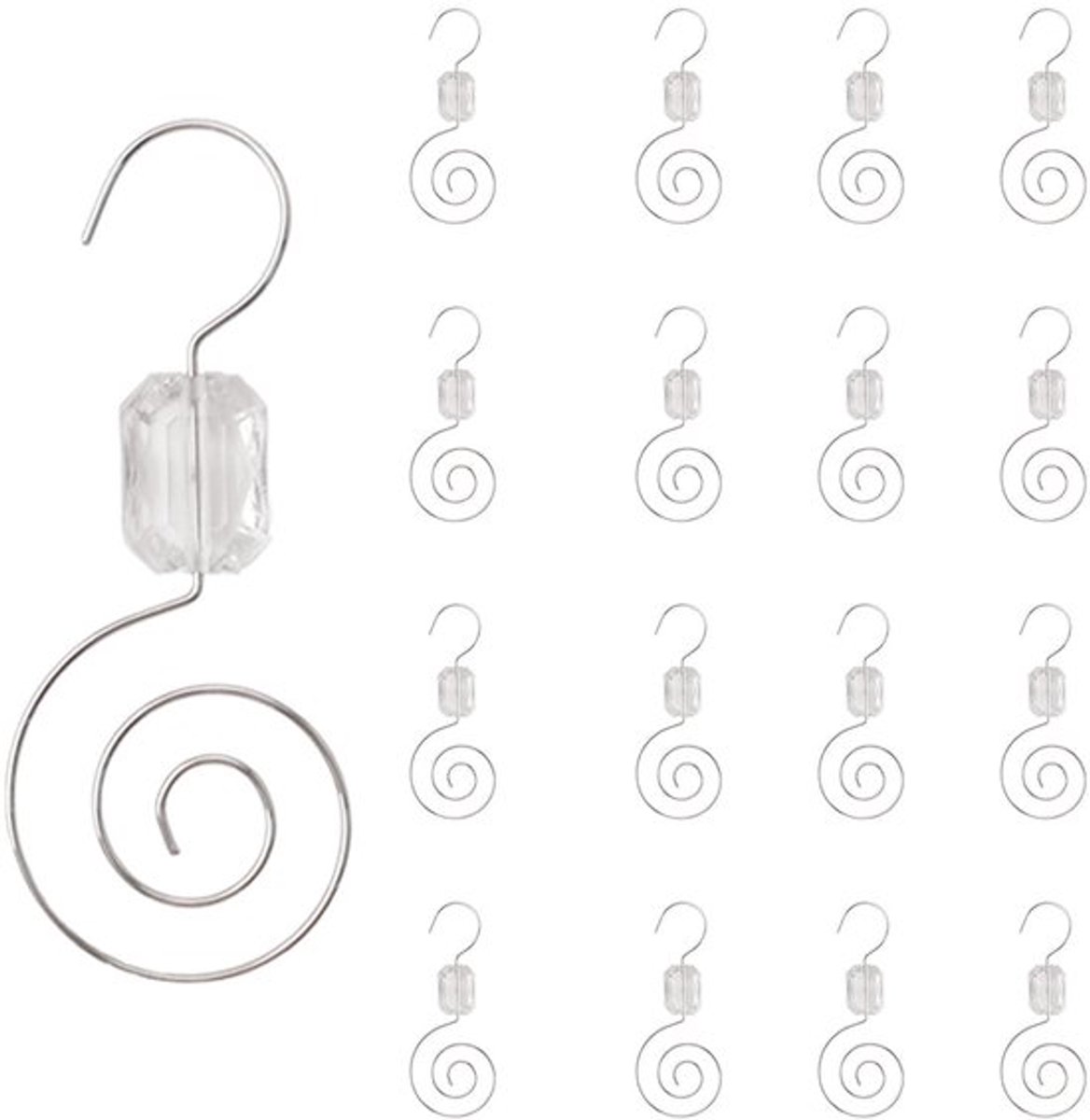 Zeynomax - kerstversieringhaken - S-vormige haken - 30 stuks - metalen haken