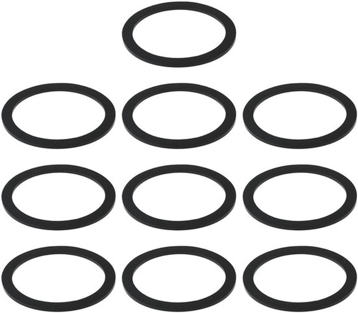 Platte Seal 10 Stks - Rubber Afdichting 57x48x3mm - NBR Materiaal - SH80 Hardheid - Lekvrije Afdichting - Oliebestendig - Afdichtring