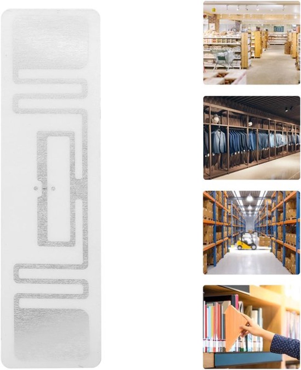 100 Stuks UHF RFID-labels 860-960 MHz UR108-chip herbruikbare elektronische tags voor assetmanagement 73x20 mm