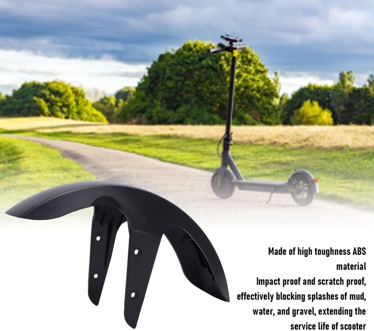 SnelShoppen - Vervangend Spatbord voor Elektrische Step - Lichtgewicht en Hoge Sterkte - Geschikt voor Elektrische Scooter 5 Pro - Duurzaam ABS-Materi