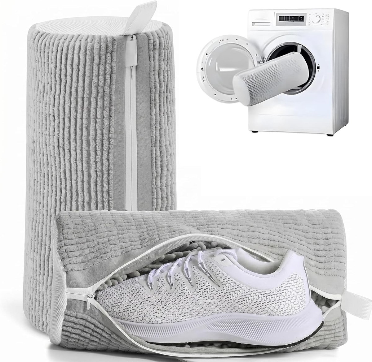 Waszakken voor Schoenen - 2 Stuks Herbruikbare Waszakken voor Sneakers, Geschikt voor de Wasmachine en Droger, 360° Diepe Reiniging voor Alle Schoen Types