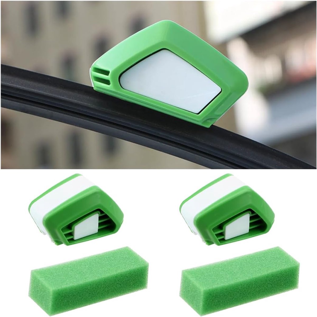 Oneay 2-delige ruitenwisserreparatieset, ergonomisch ontwerp, universele multifunctionele reparatieonderdelen, compatibel met de meeste automodellen.