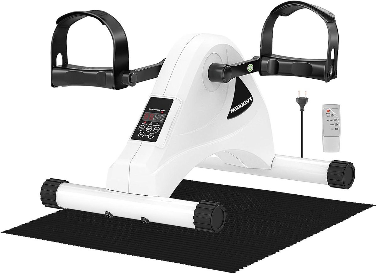 Fiets Trainer - Oefen Fiets - Thuis Fitness - Stille Motor - 4 Kilogram - Wit