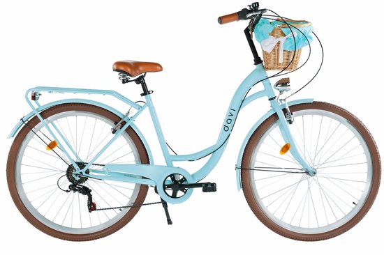 Davi Emma - Stadsfiets - 28 inch - 7 versnellingen - Blauw/Bruin — afbeelding 3