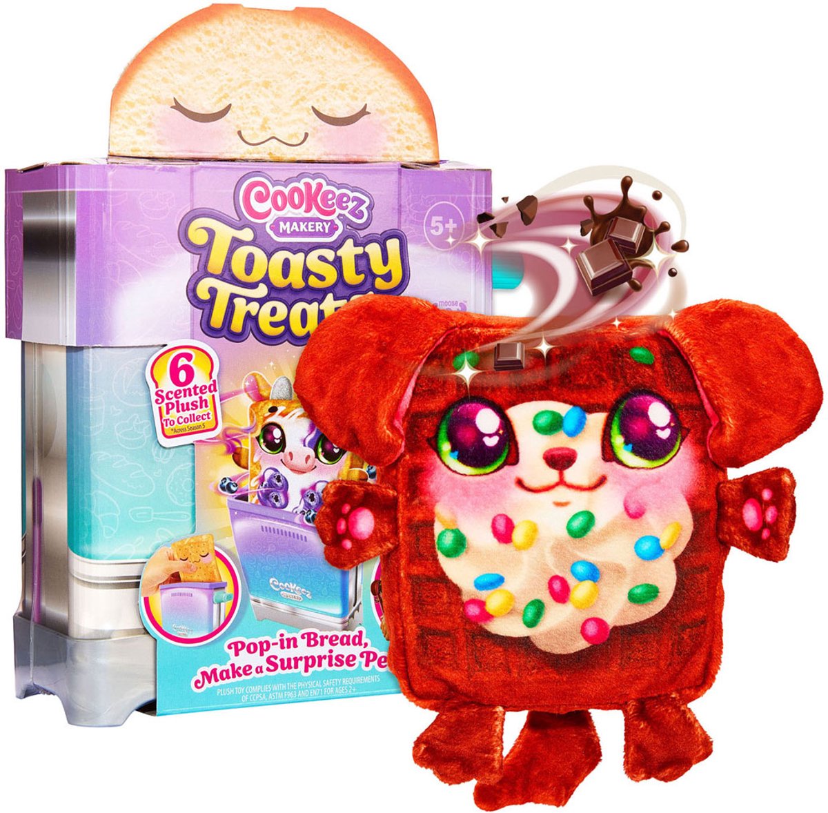 Cookeez Makery Toasty Treatz - Maak een Verrassingspluchen Dier met Geur