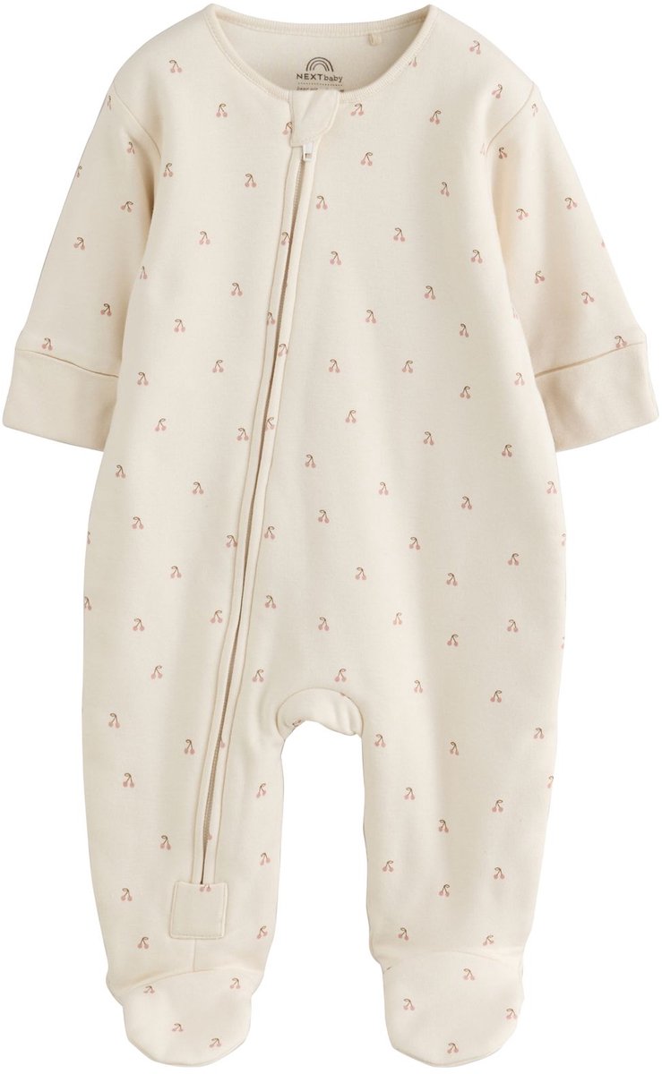 Next - Meisjes - 2.5 TOG gewatterde babypyjama met fleecevoering - Wit