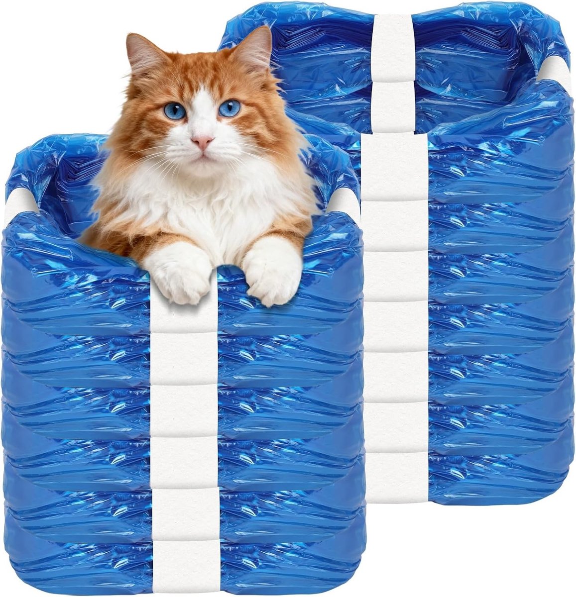 12 Stuks Geurbestendige Luierzakken, Afvalzakken voor Luieremmers, Navulzakken voor Kattenbak en Luieremmer, Geschikt voor Diverse Luieremmers en Dierenverzorging