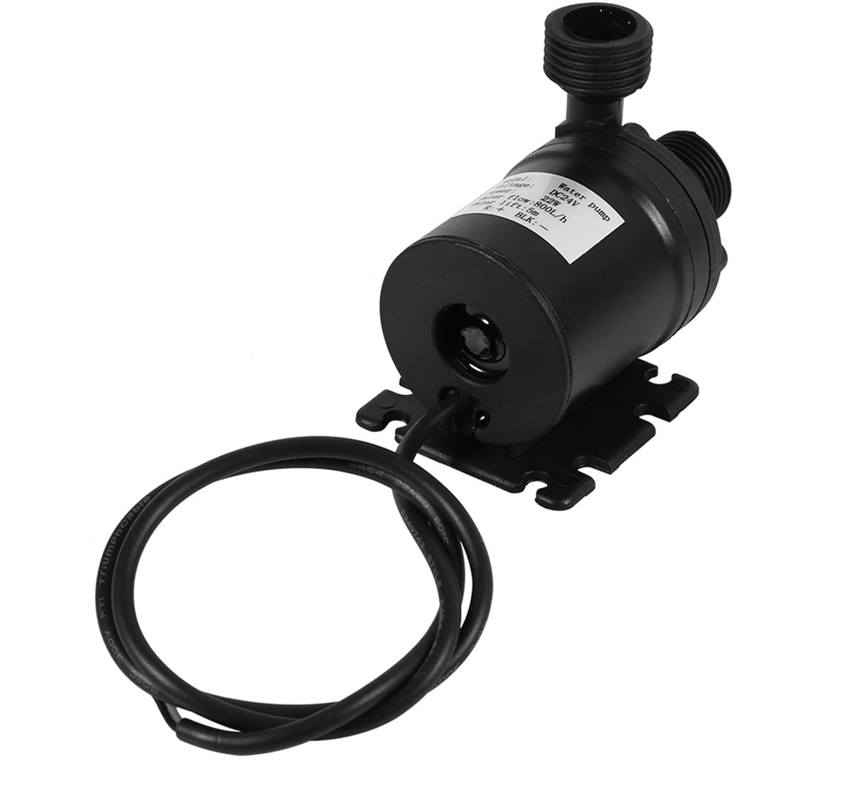 SnelShoppen - Water Circulatiepomp 24V DC Pomp voor Warm Water, Plastic Dompelpomp met Borstelloze Motor, 800L Capaciteit voor Aquarium, Tuin en Zonne