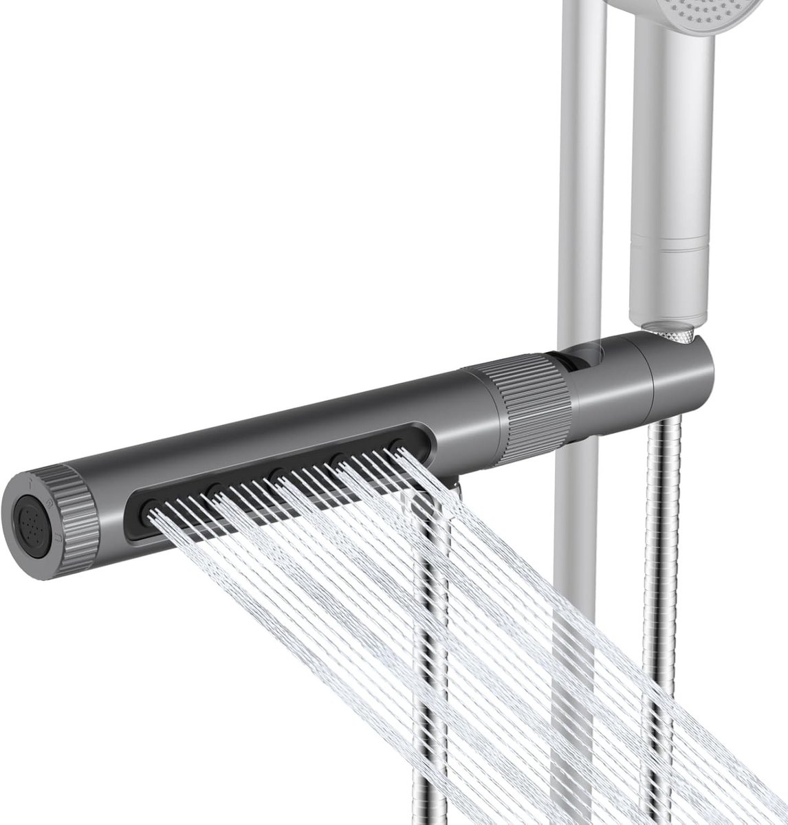 4-in-1 geïntegreerde drukspuit met schuifmof, T-stuk en slang - 84 x 30 cm voor tuin en schoonmaak